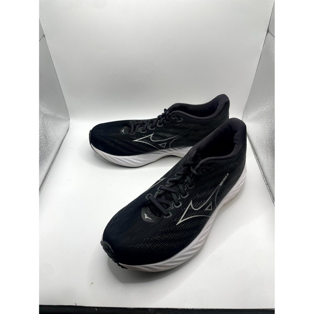 Mizuno Wave Rider 28 411457-90HM Womens 9.5 Sneakers Core Black Running Shoes